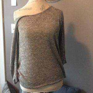 Grey off the shoulder top